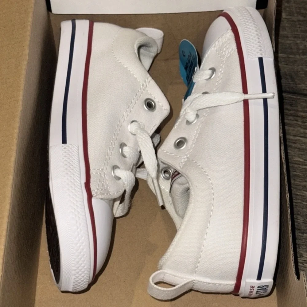 New authentic Converse signature designer canvas kids slip on sneakers 9 display